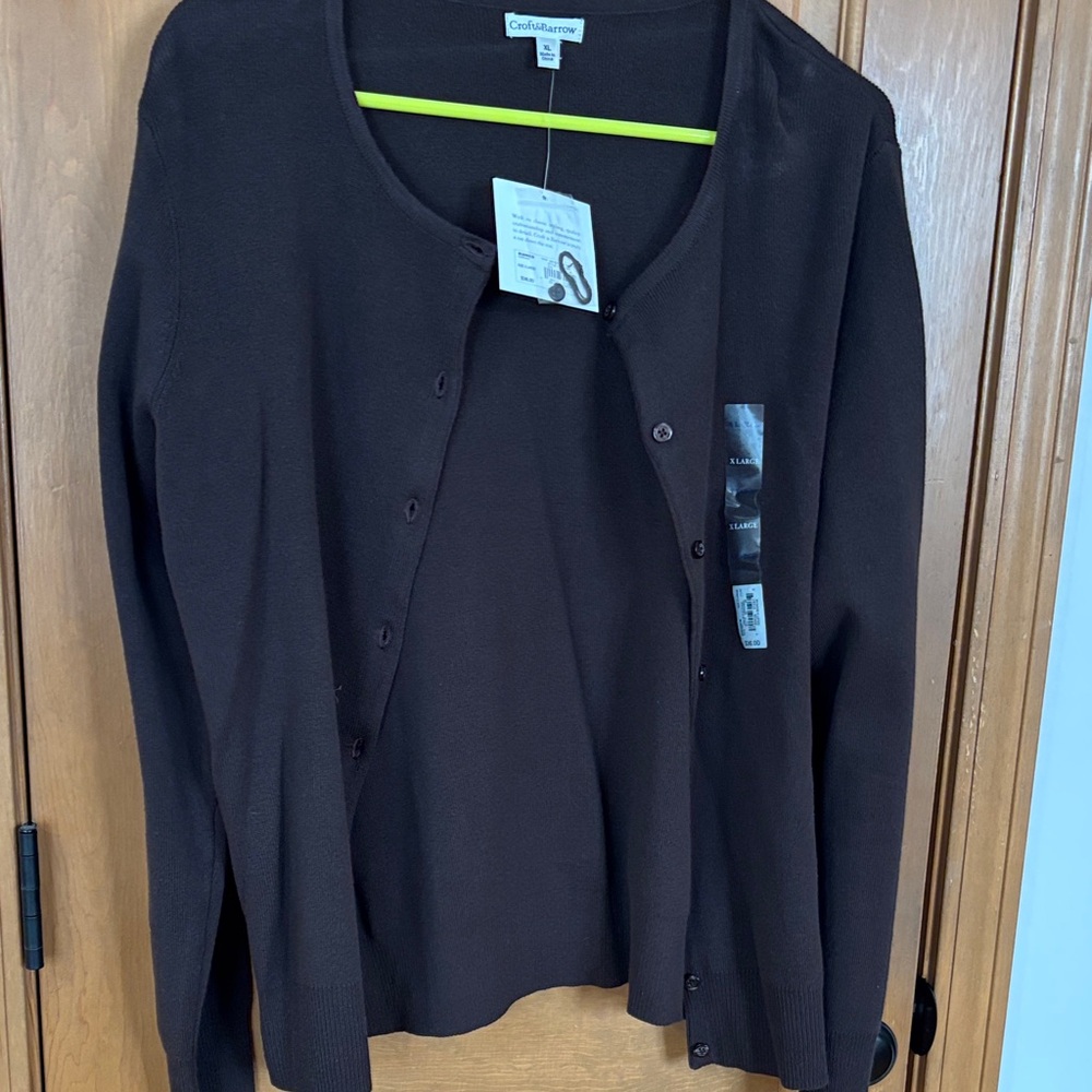 Croft & Barrow Black Cardigan Sweater